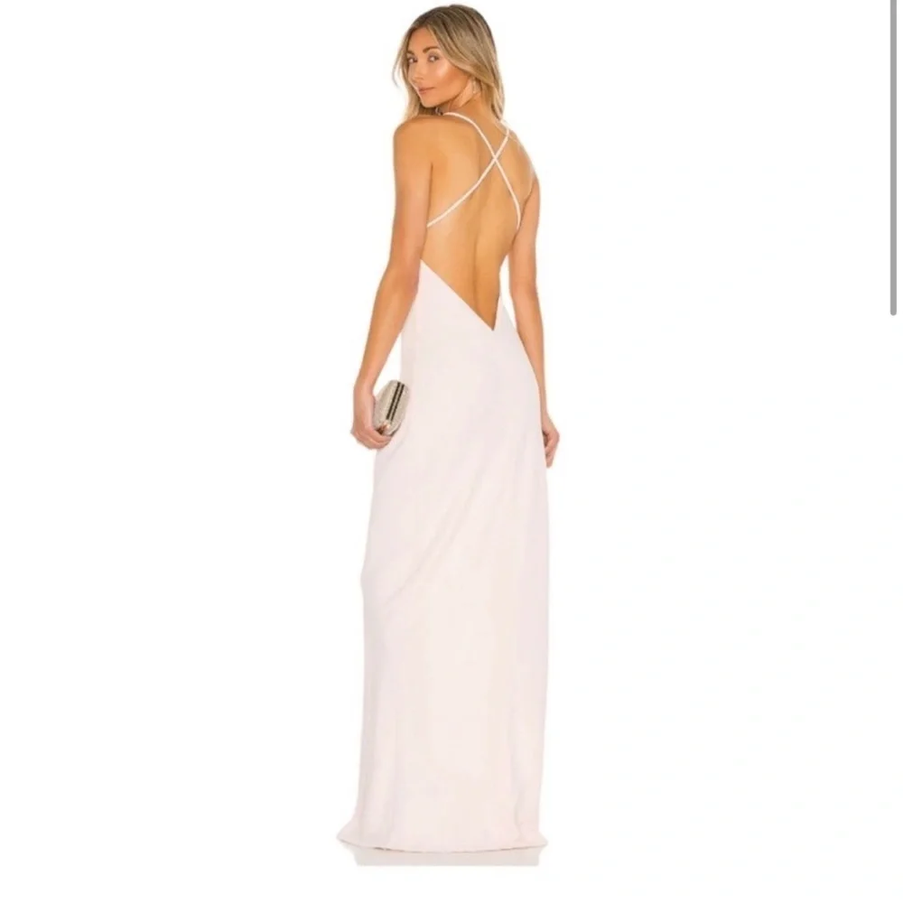 Amanda Uprichard X Revolve Lolita Gown in Blush‎ large